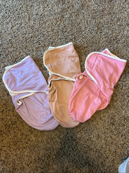Mama Cheetah Other - Three-Pack Infant Sleep Sacks in Pink, Tan, and Lavender